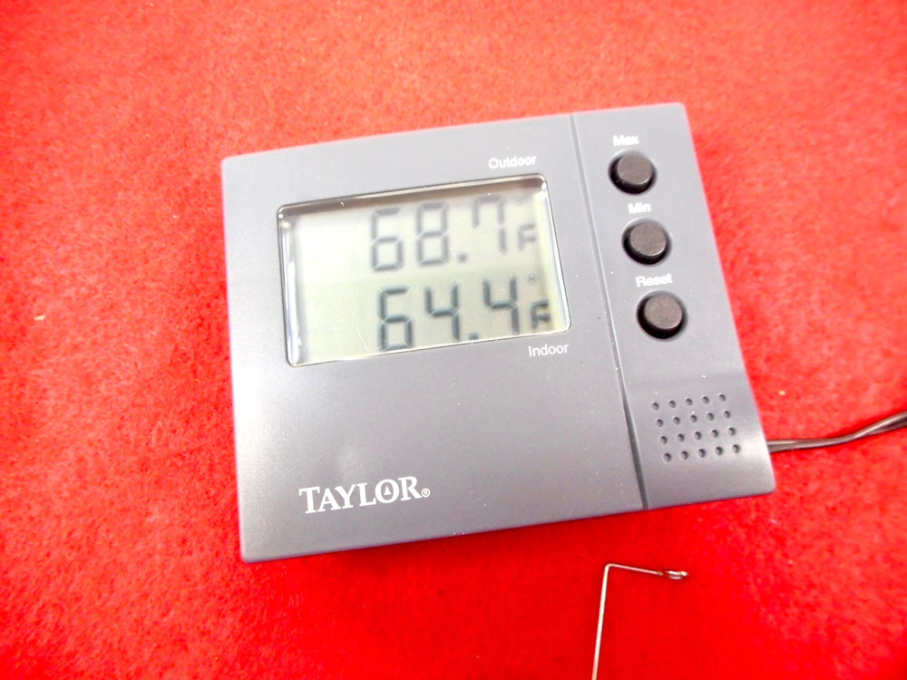 Taylor Digital Thermometer Indoor /Outdoor Sensor Temperature Complete Tested