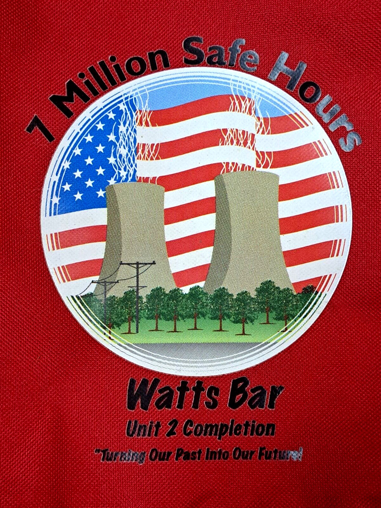 Large multi-pocket backpack TVA WATTS BAR Unit 2 Completion 1 Million Safe Hours