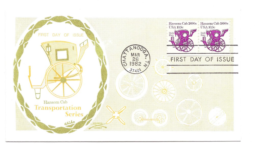 1904  10.9c Hansom Cab 1890s Colonial FDC