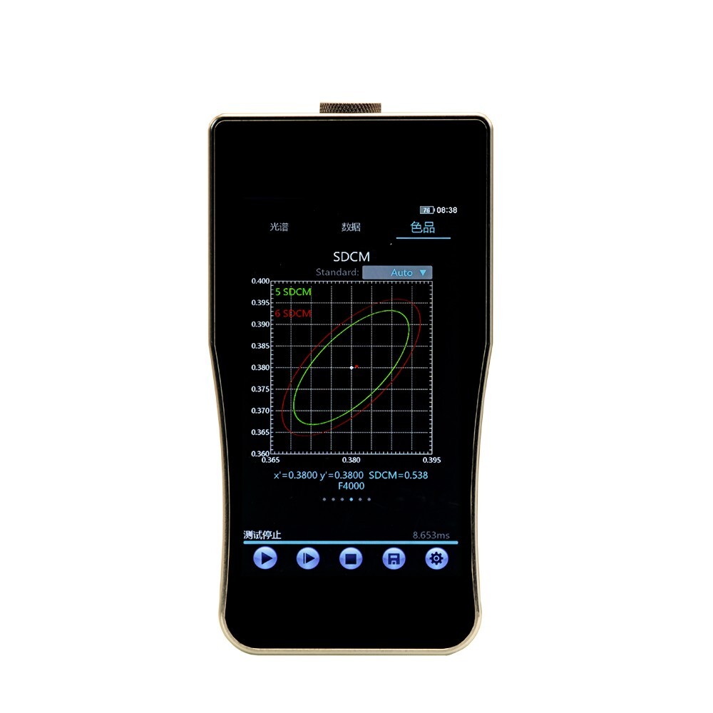 Spectrometer Portable Light Spectrometer Light Spectrum Analyzer with 380-780nm