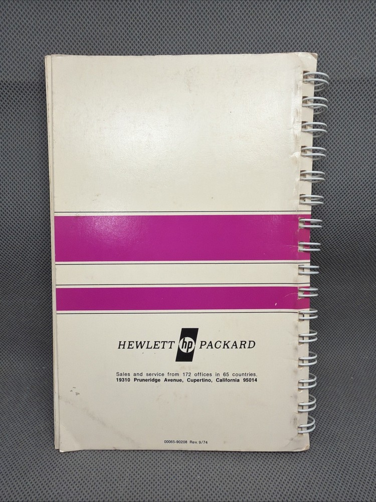 HP-65 Math Pac 1 Manual