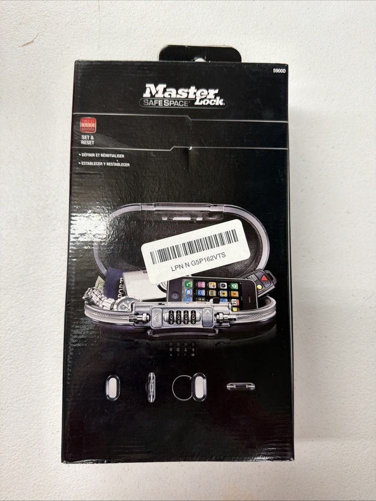 Master Lock SafeSpace 5900D Portable Travel Safe — Combo Lock - ECS