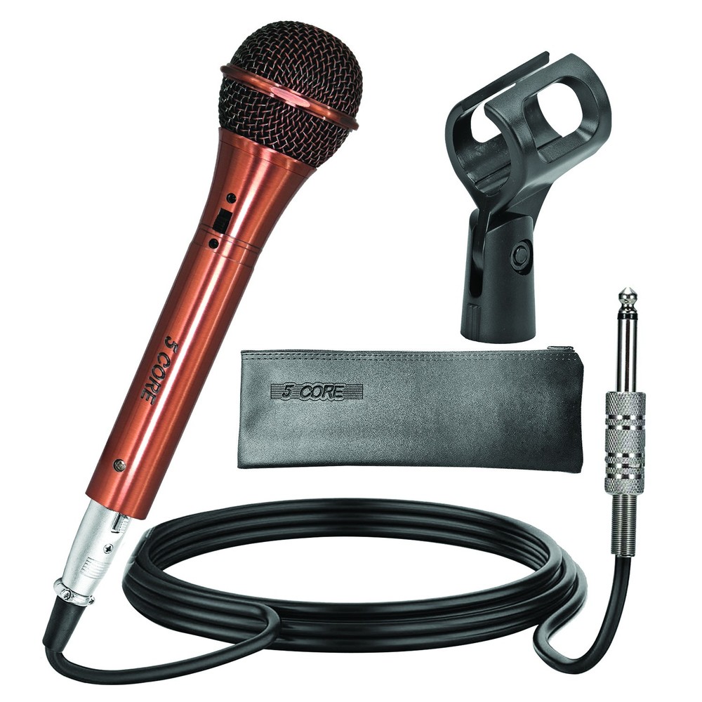 5Core XLR Microphone Dynamic Mic Karaoke Singing Studio Microfono Handheld Mics