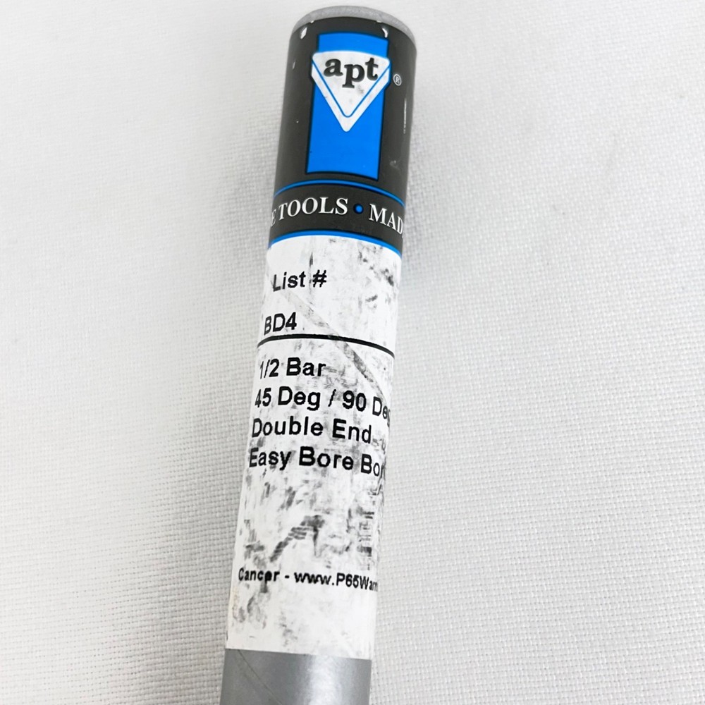 APT Easy Bore 1/2" Boring Bar 45/90 Degree Double End