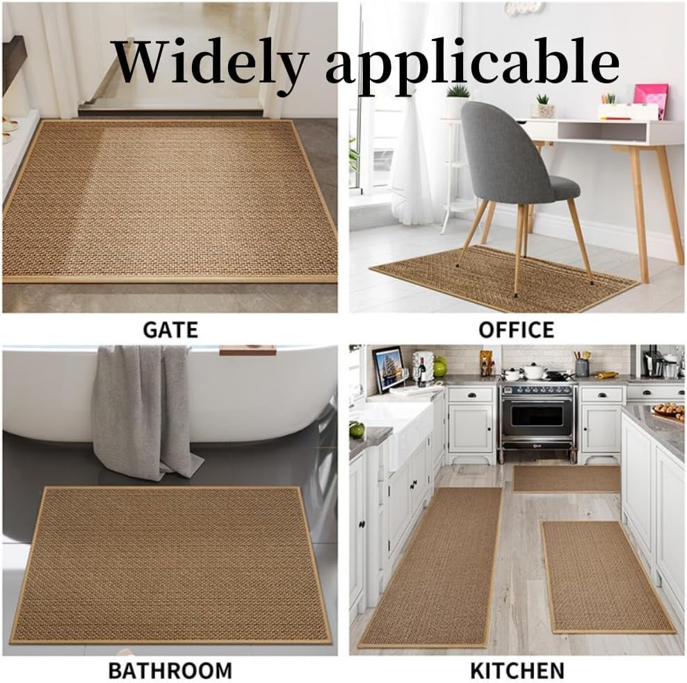 Anti-Slip Rug Tape Gripper, 0.16x9.8 FT (2" x 118") Double-Sided Carpet Gripp...