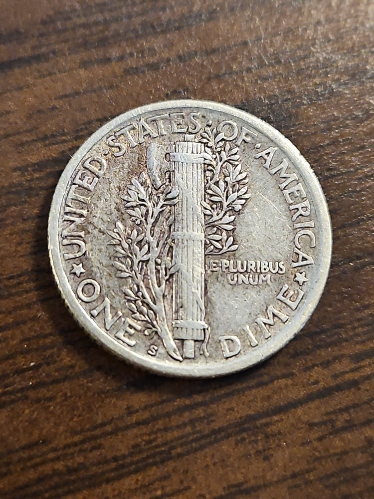 1920-S Mercury Silver Dime