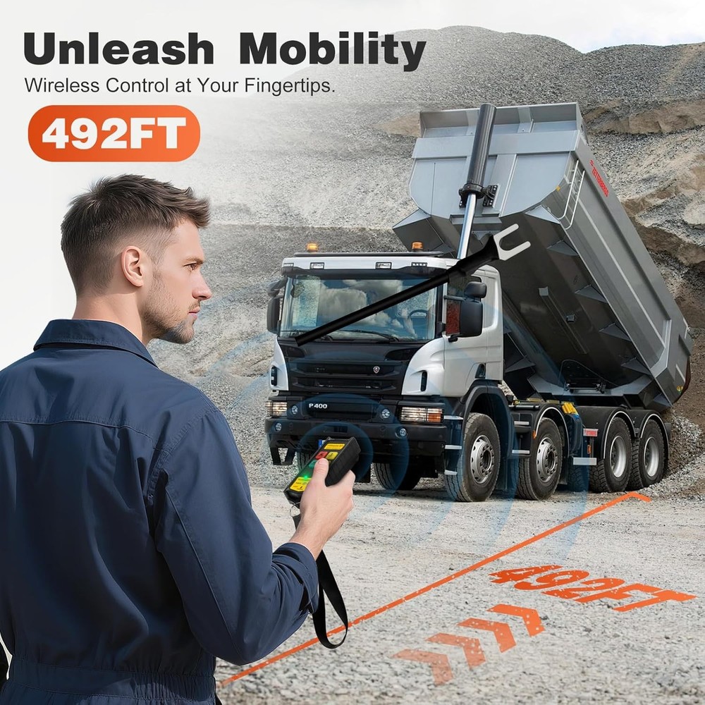 2-in-1 Wireless Crane Remote Control 12V Dump Trailer Up Down Switch For Trailer