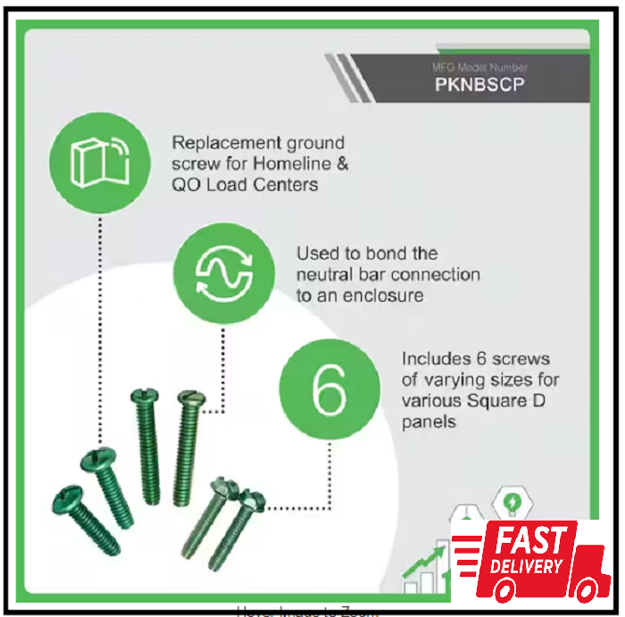 Neutral Bonding Screws for Qo/Homeline Electrical Panel/Load Center