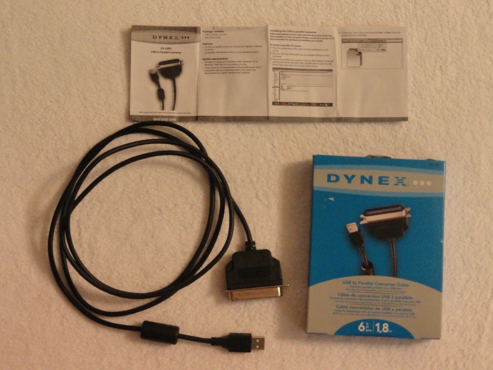 USB to Parallel Converter Cable- Works!