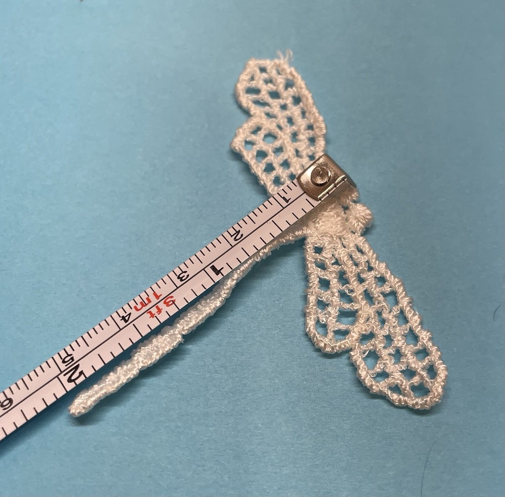 10 White Dragonfly Appliques Craft Sewing Project