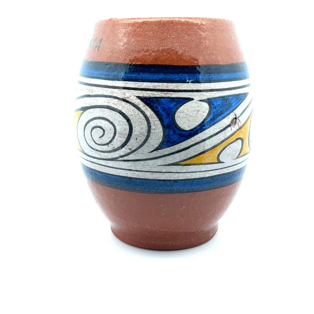 Panama Coffee Cup Pottery Hand-Painted