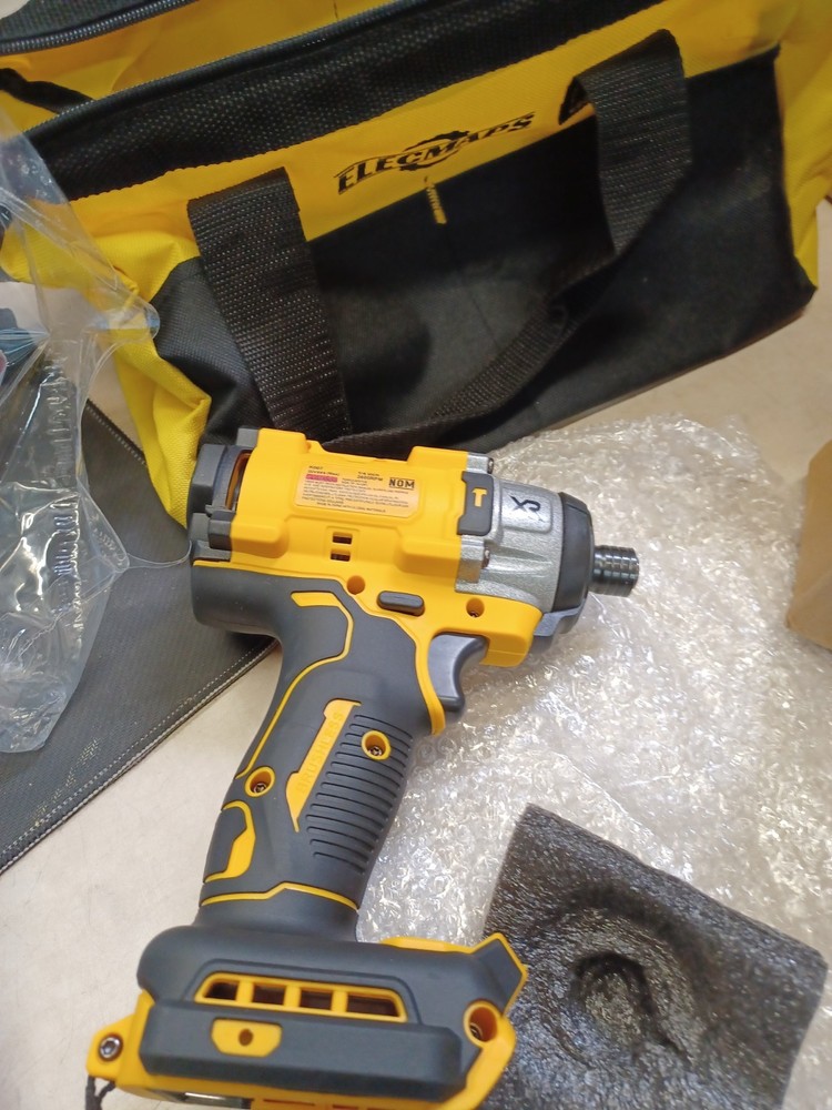 ElecMaps 20 Volt Max Drill Driver 1/4" Brushless Tool ONLY With Bag