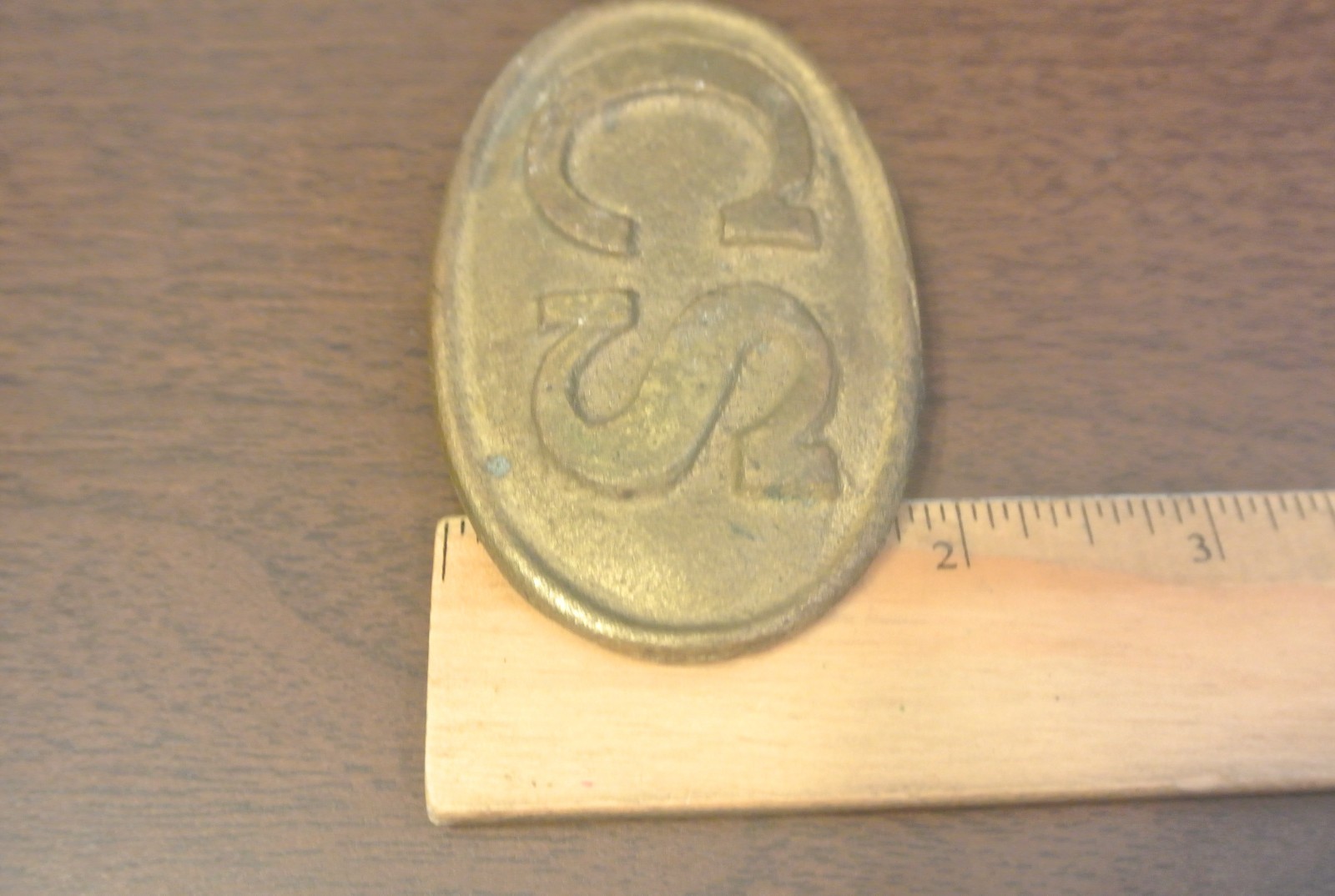 CIVIL WAR CONFEDERATE CS OVAL BELT BUCKLE