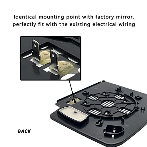 Left Driver Side Heated Towing Mirror Glass Replacement For Left (Driver Side)