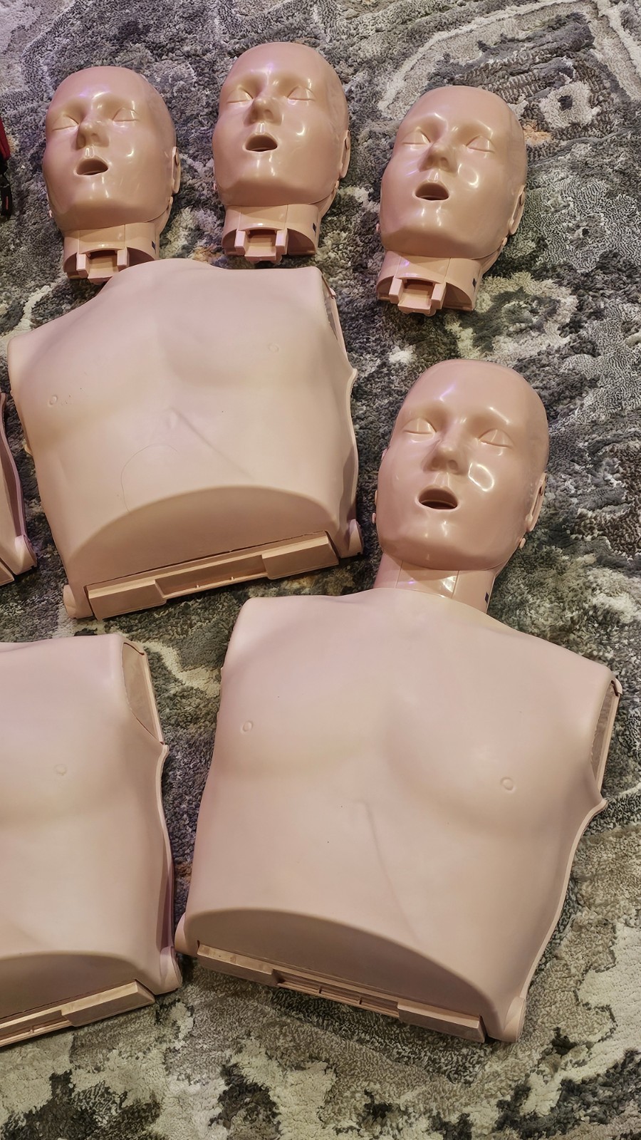 4-Pack AMERICAN RED CROSS ADULT CPR Manikins w Feedback, PRESTAN mannequins