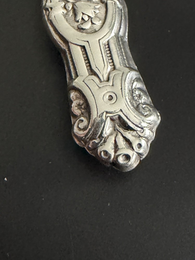 Victorian Solid Silver Needle Case Floral Design 925 Hallmark c1890