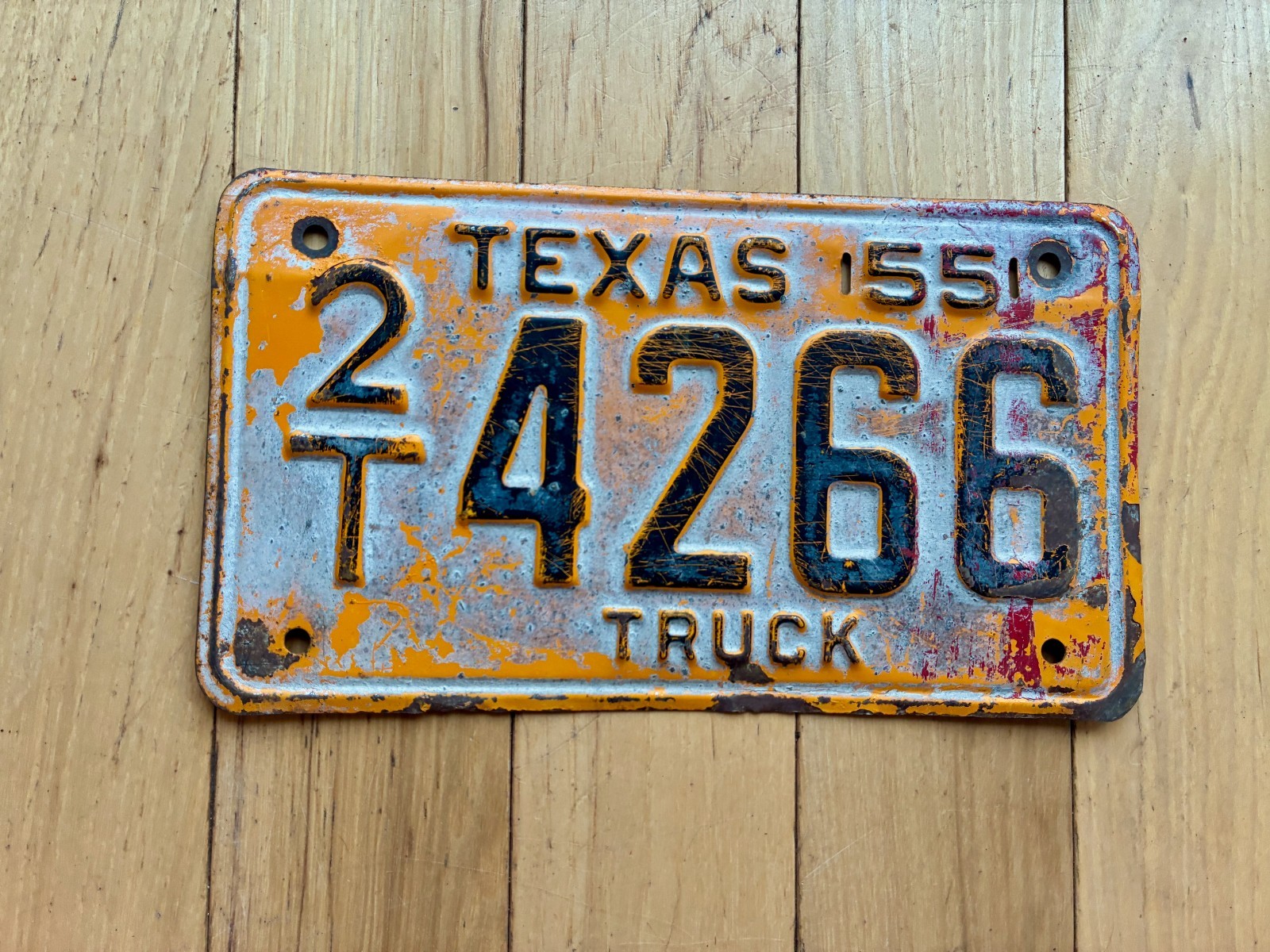 1955 Texas Truck License Plate