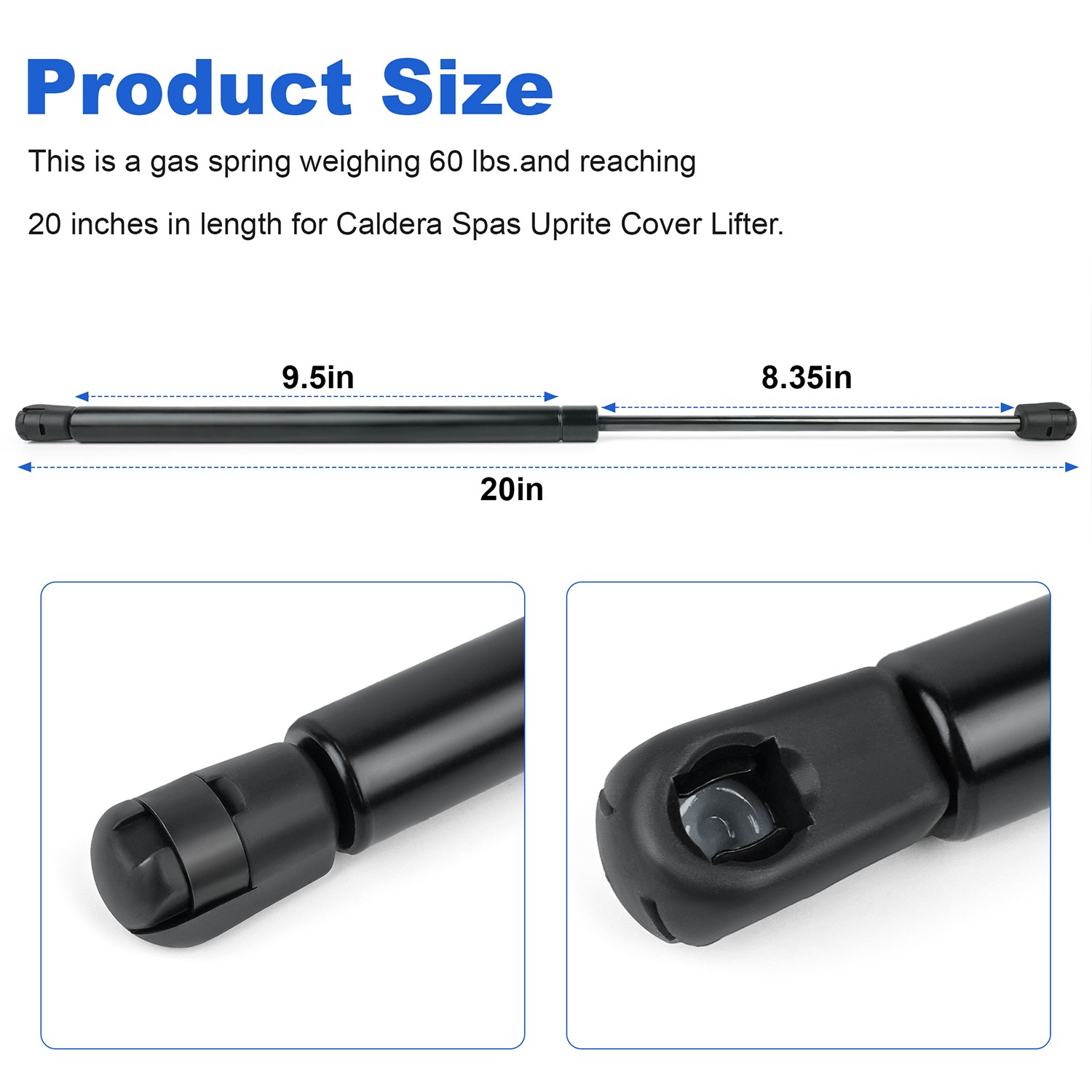 71794 Spa Cover Lifter Gas Spring for Watkins / Caldera Spas E2000-58, E500-52,