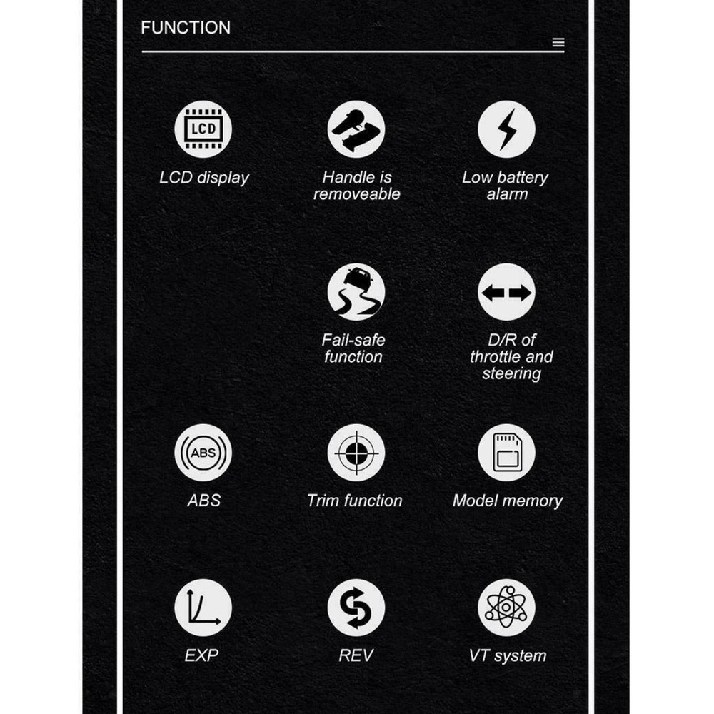 2.4G 4CH RC Transmitter Remote Controller+Receiver LCD for RC Car Crawler b