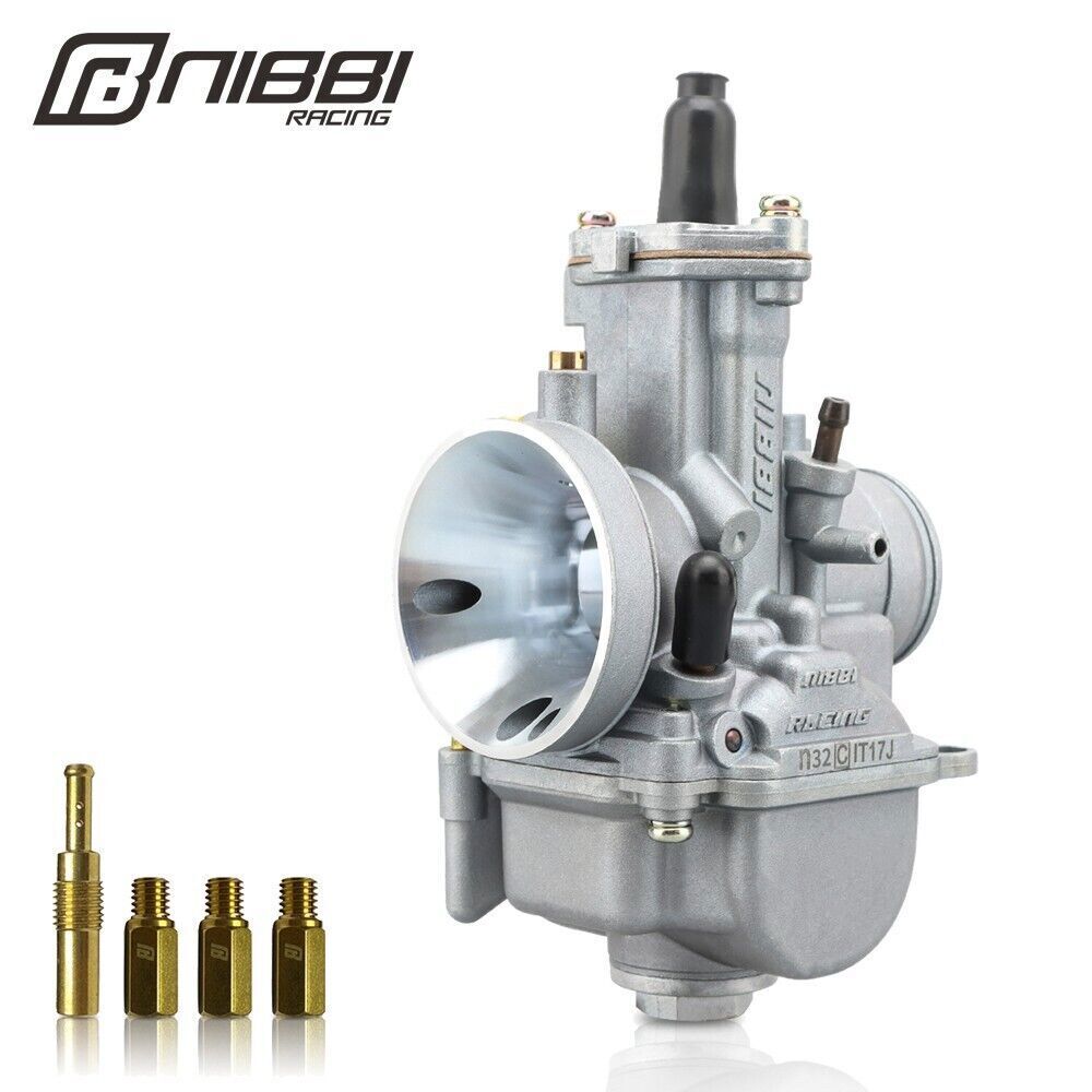 NIBBI PWK 32mm Pre-Jetted Carburetor For HONDA YAMAHA SUZUKI Dirt Pit Bike ATV