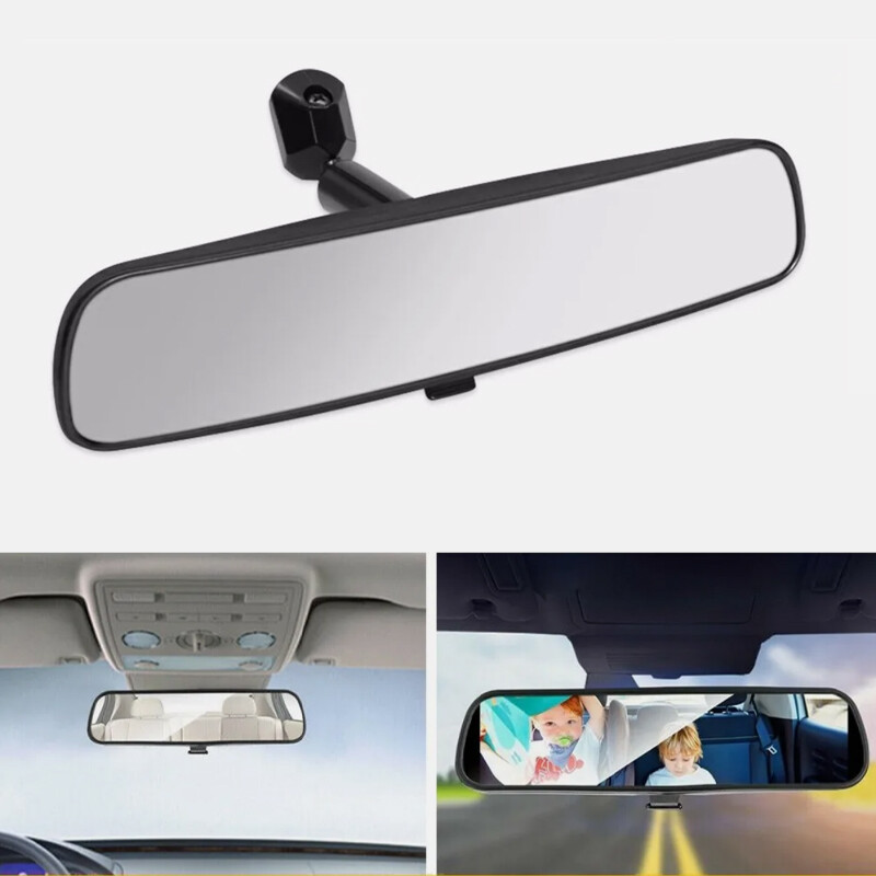 Universal Inner Inside Interior 10 Inch Rearview Rear View Mirror + Adhesive Kit