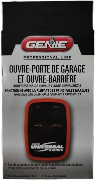 Genie / Overhead GU4T-BX 4 Button Universal Remote Control, Linear, Marantec ...