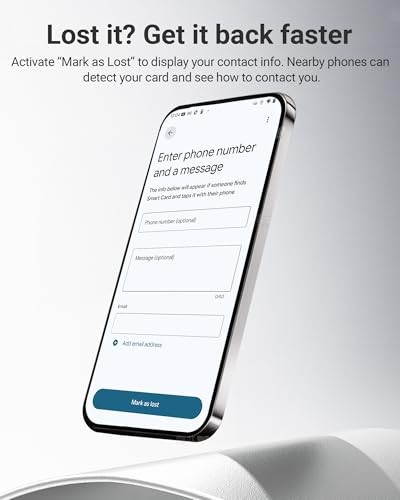 Android Wallet Tracker Card, Smart Card (Android Only), GPS Wallet Black