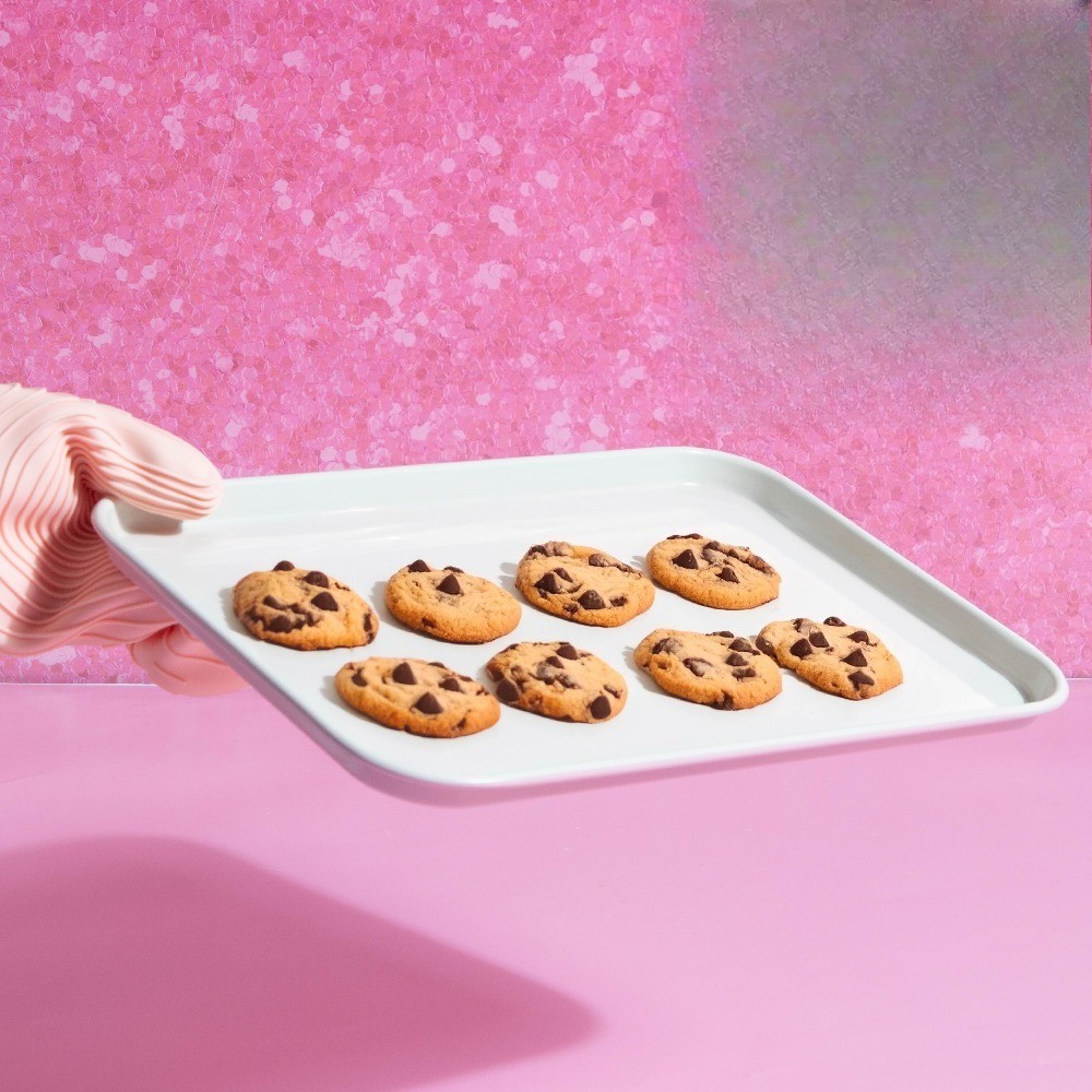 4-Piece Ceramic Nonstick Bakeware Set for Kitchen with Baking Sheet Pan, Pink