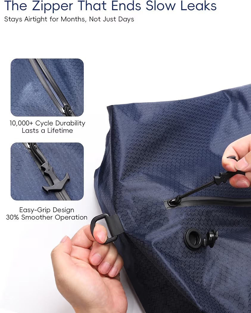 2PACK Travel Vacuum Bags With Wireless Pump Airtight & Waterproof For Traveling