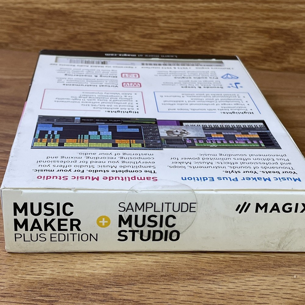MAGIX MUSIC MAKER PLUS EDITION SAMPLITUDE ULTIMATE BUNDLE MUSIC STUDIO