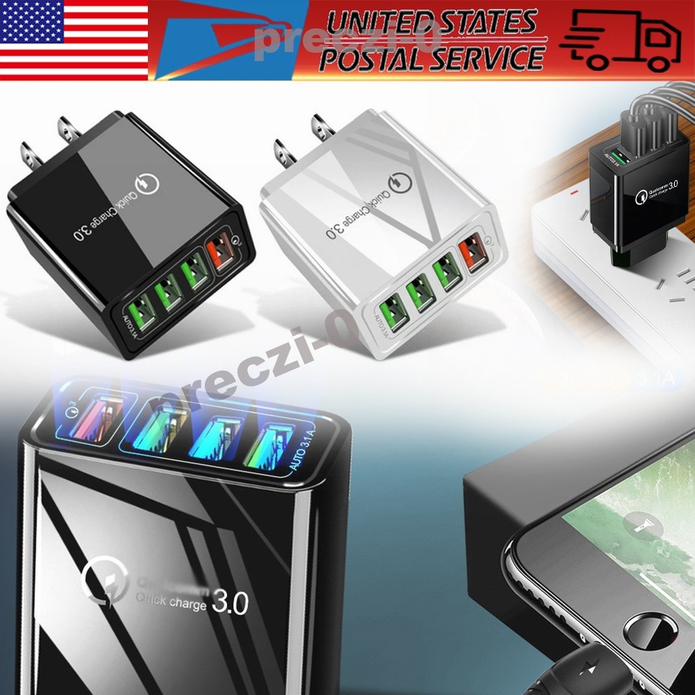 Hyper Charge Pro Charger – 4-Port Quick Charge for Android iPhone Fast Charging