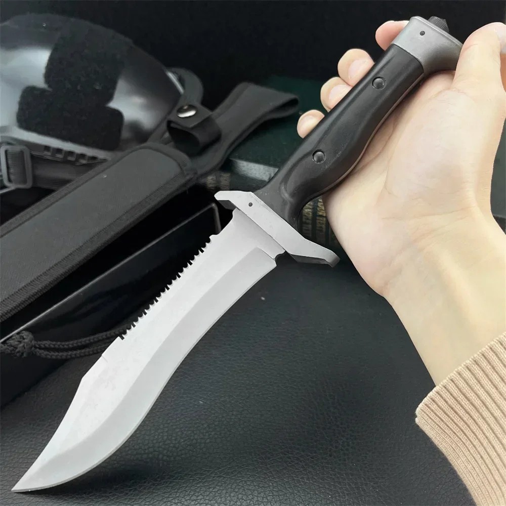 Bush Tactical Combat Survival Knife Fighting Bugout Emergency Fixed Blade Sharp