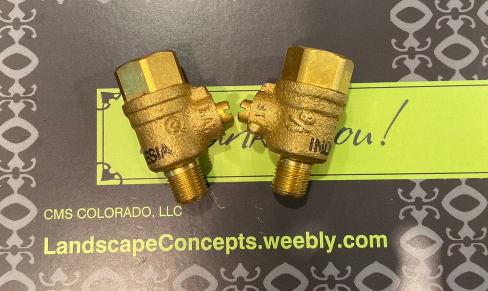 2 Pack Complete Universal Replacement 1/8" x 1/4" NPT Test Cock - Backflow PVB