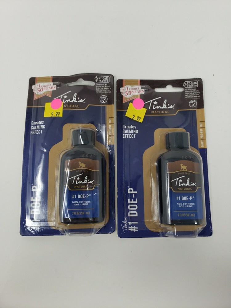 2 Tink's Natural W6010 DOE-P Bottles