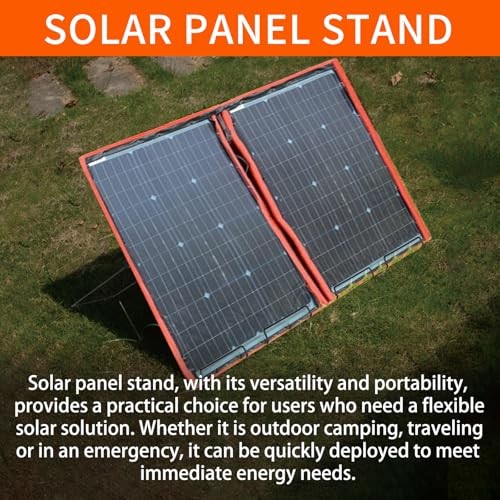 2 Pack Solar Panel Stand, Folding Solar Panel Stand, No Fixed Installation