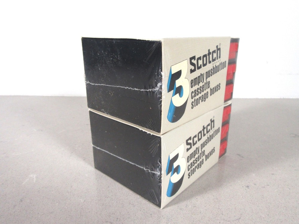 Scotch Brand - 6 Empty Cbox System Cassette Storage Boxes