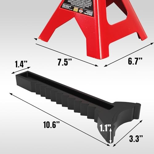 (6,600 LBs) Jack Stands, with Adjustable Lock Car Jack Stand, Fit 3 Ton Basic