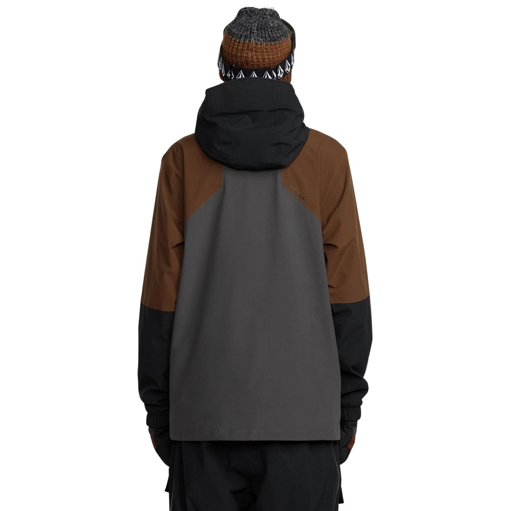 Volcom Rnge Stretch 30K Men's Winter Jacket, Brown, Large