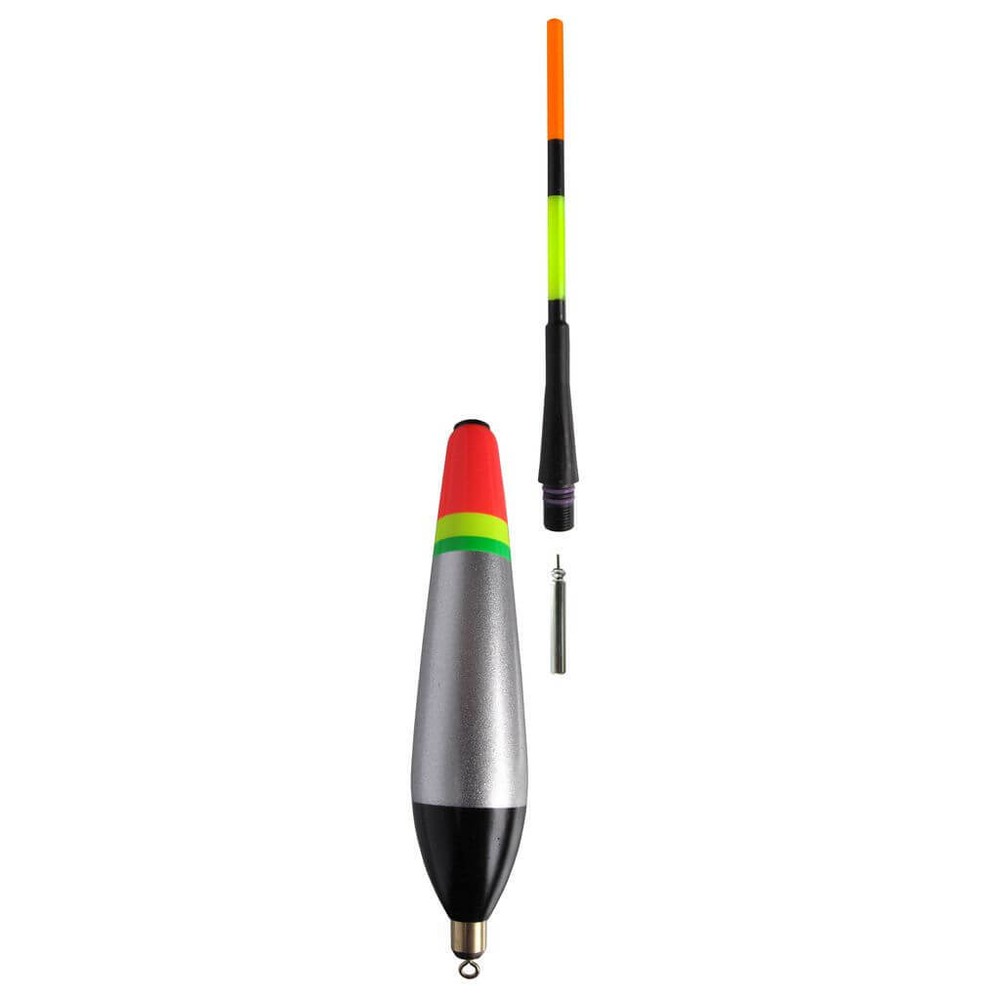 Jenzi Smart LED Fishing Float With Integrated Bite Indicator Silver Red