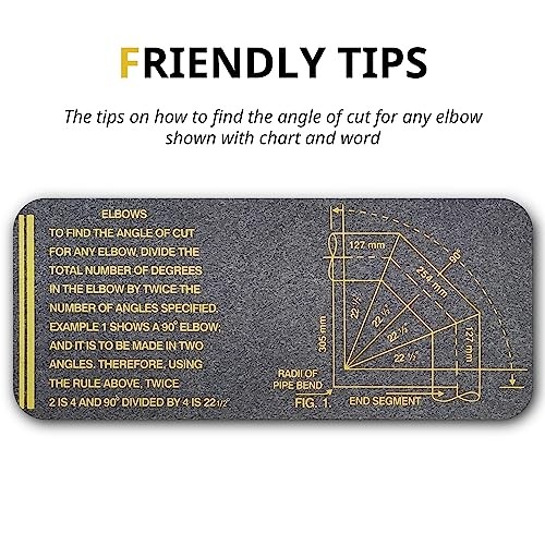 Pipe Wrap Around, Grey Pipe Measuring Tool, Flex Angle Measuring and Marking