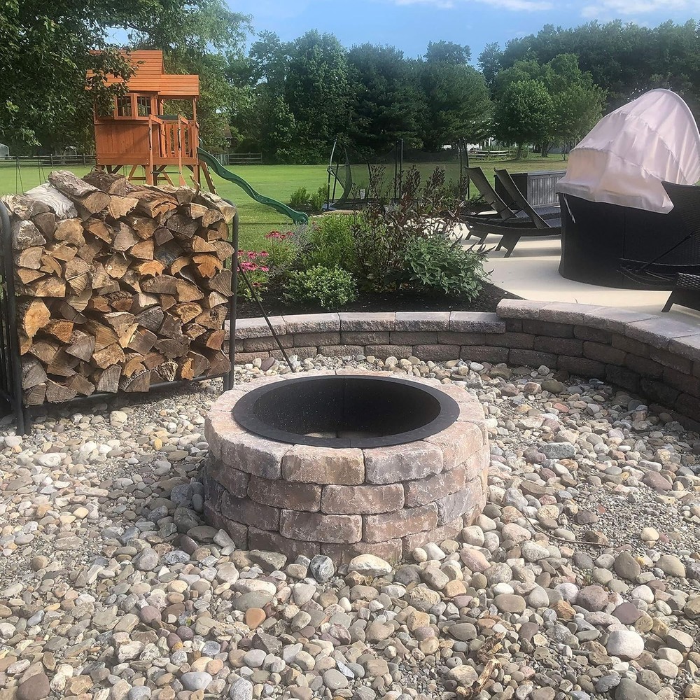 Customizable 36-Inch Fire Pit Insert - Easy Assembly with Safety Features