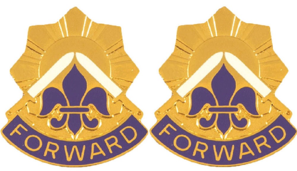 32nd Infantry Brigade Distinctive Unit Insignia - Pair - Forward