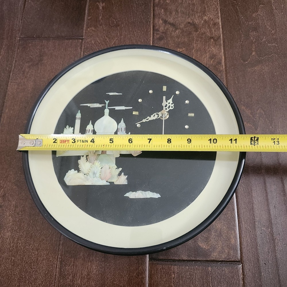 Vintage Mosque Wall Clock - WORKING (NO BACK COVER)
