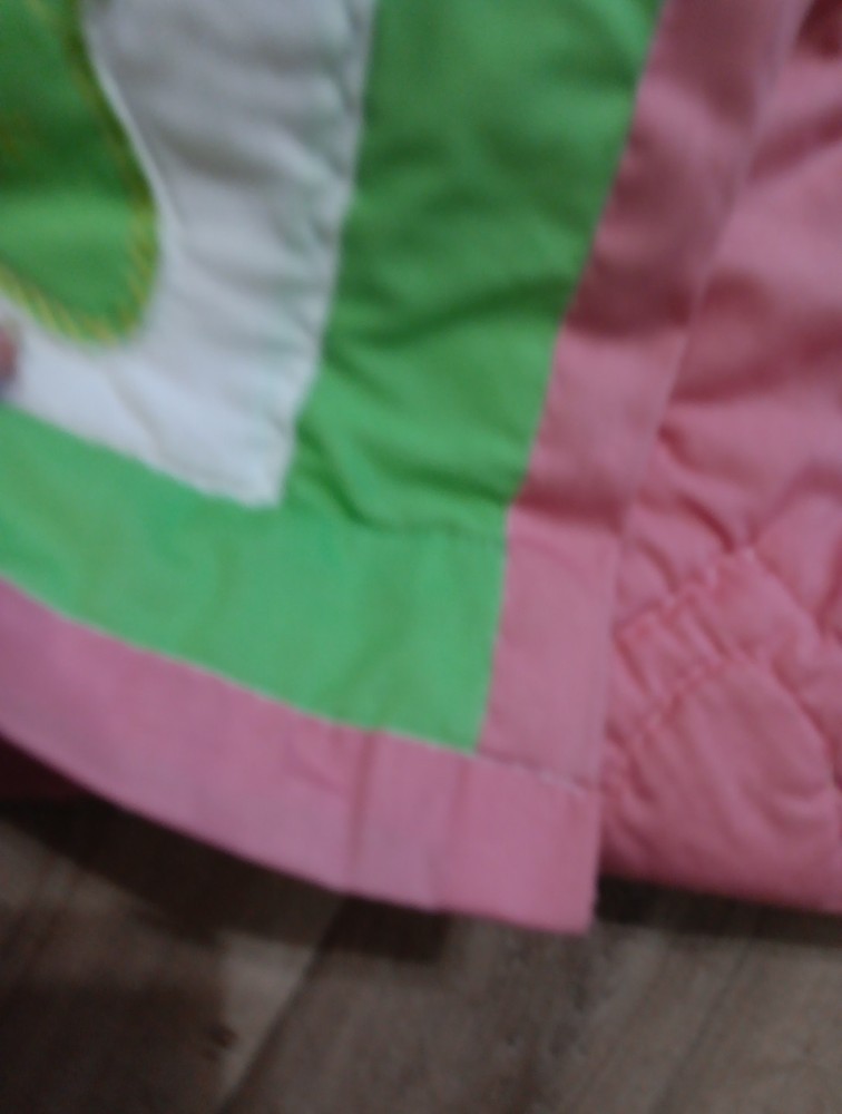 Handmade 100 By 102 Quilt.