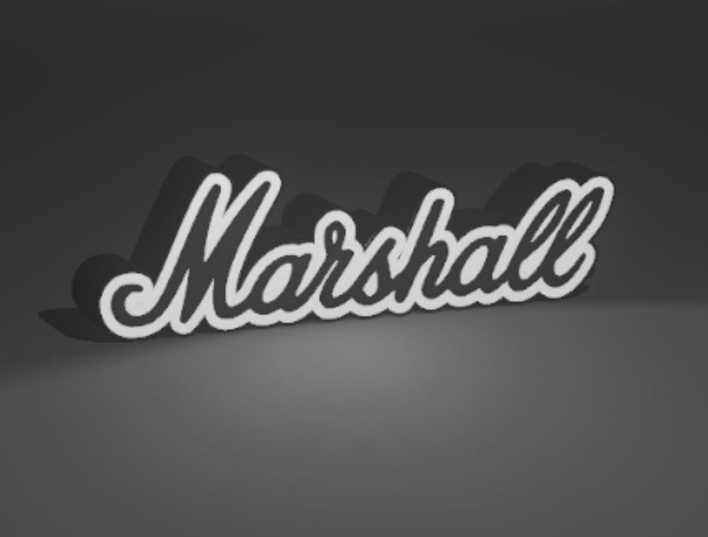 MARSHALL AMPS LOGO LED SIGN LIGHT BOX LARGE SIZE 16" GARAGE MAN CAVE GREAT GIFT
