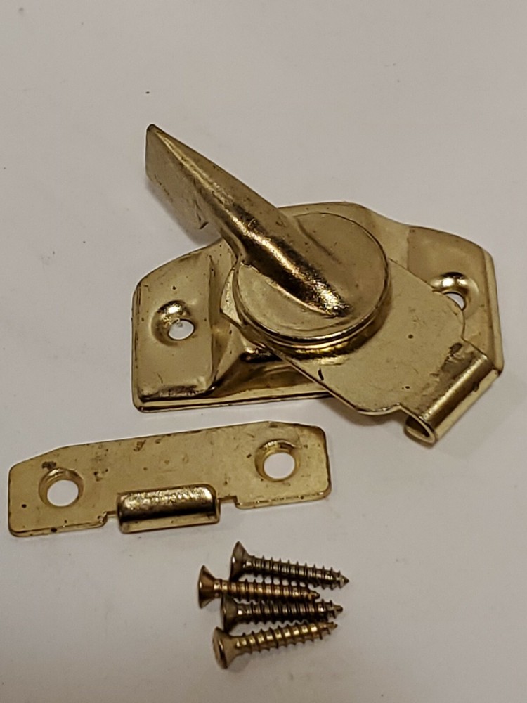 Window Latch, Brass Plated
