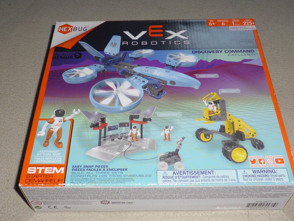 NEW HEXBUG VEX ROBOTICS STEM STARTER SET NIB DISCOVERY COMMAND EXPLORER