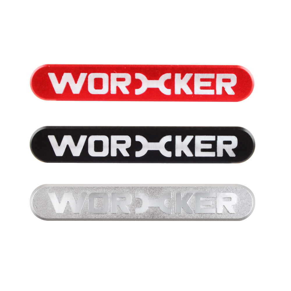 WORKER lOGO Nameplate Sticker Metal Blaster Decoration Part
