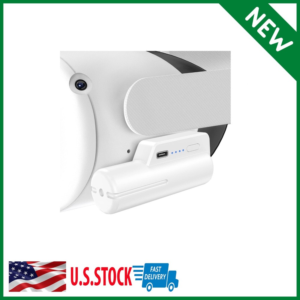 5000mAh Rechargeable for Meta/Oculus Quest 2 Accessories Battery Pack