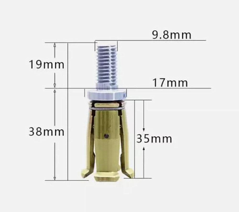 BT30 4 Petal Clamp Pull Claw CNC Spindle 45 Degree Outer Screw Pull Part 1Pcs